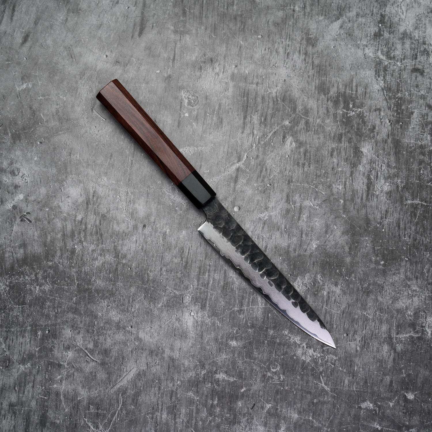 150mm Petty 3 Layers Carbon Steel with Red Wood+Buffalo Horn