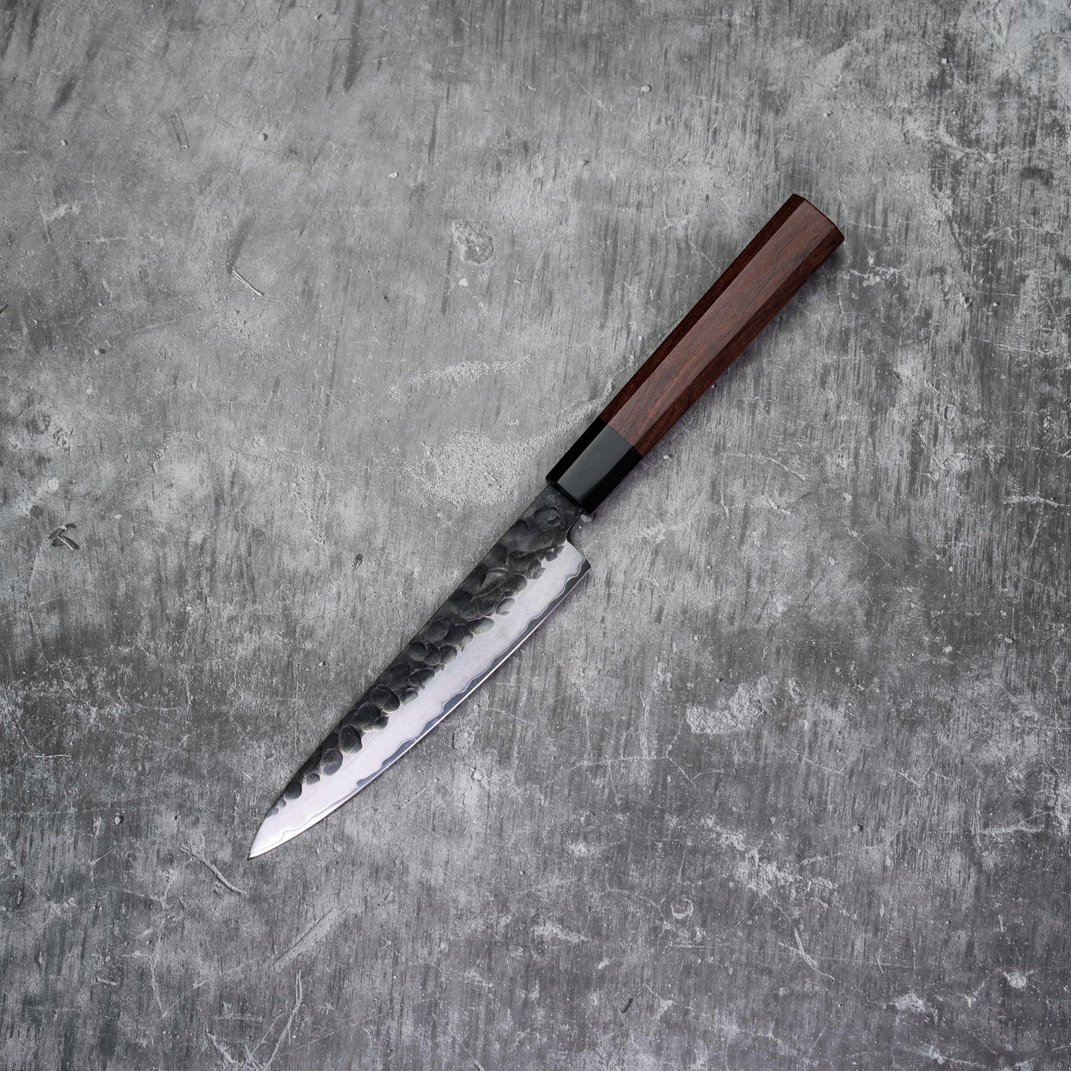 150mm Petty 3 Layers Carbon Steel with Red Wood+Buffalo Horn